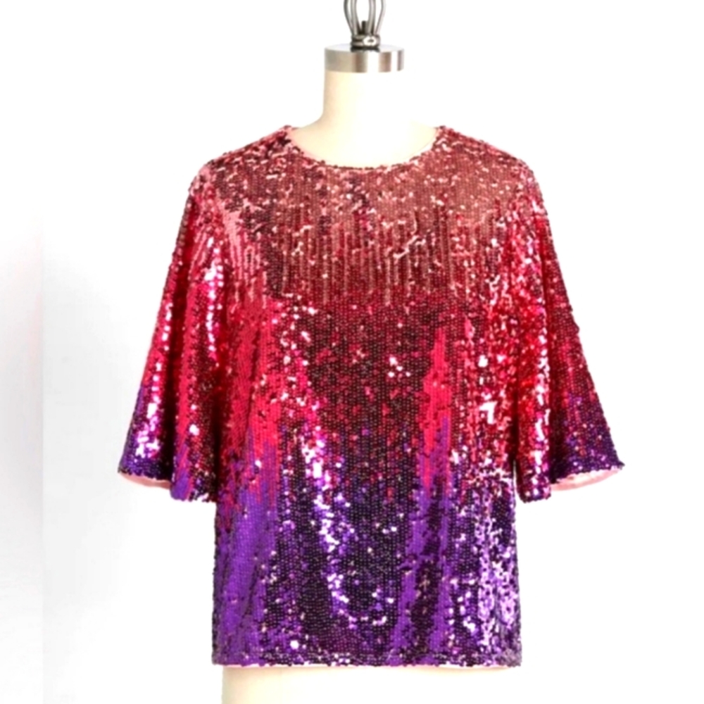 The Fete Is Yet To Come Sequin Top